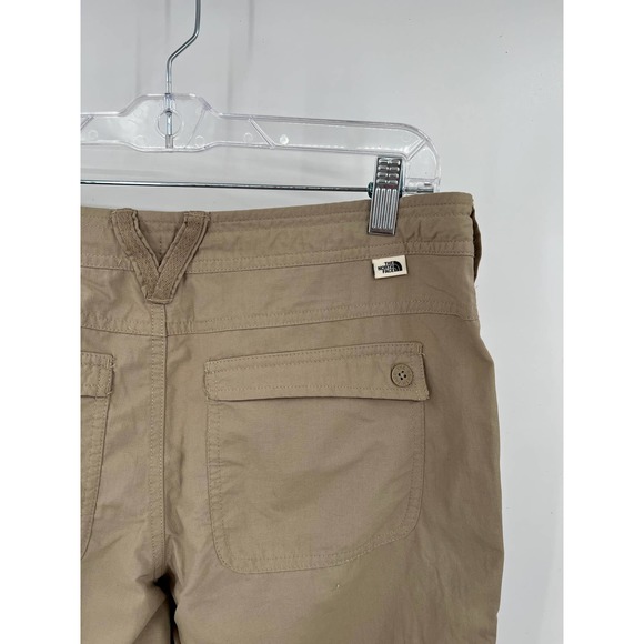 The North Face women's Horizon khaki roll up pants quick dry size 10 - Picture 6 of 9